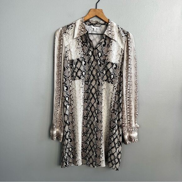 JOIE Talma Snakeskin Print Shirtdress Size Small - Picture 7 of 14